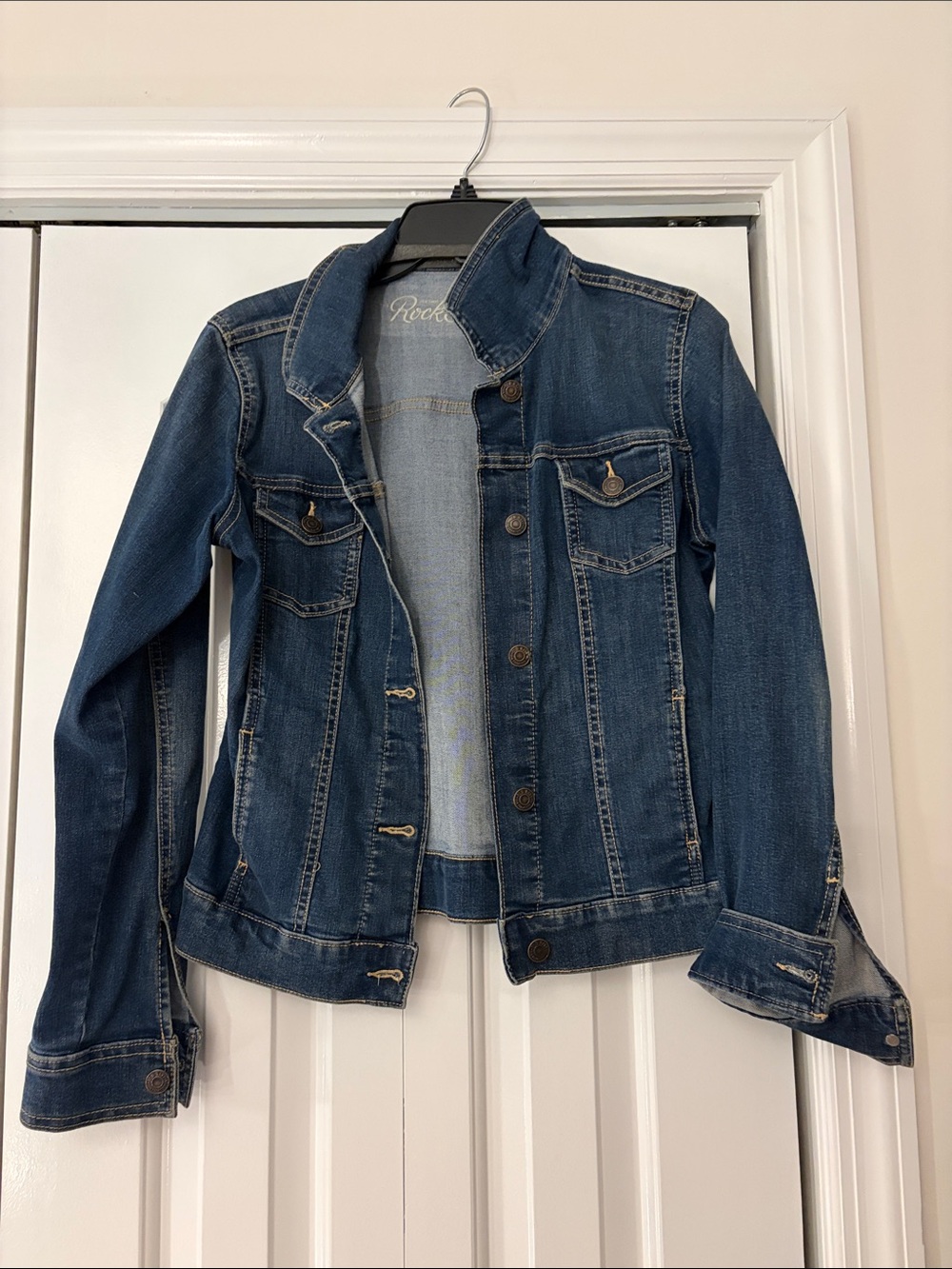 Rockstar old navy small Blue Denim Trucker Jacket - Women's